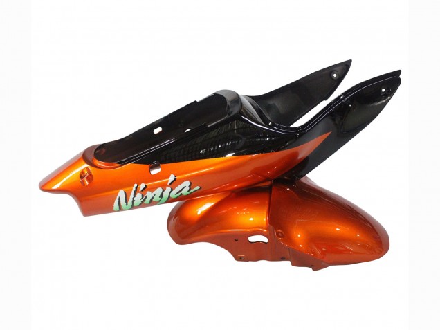 Orange Black 2000-2002 Kawasaki ZX6R Motorcycle Fairings