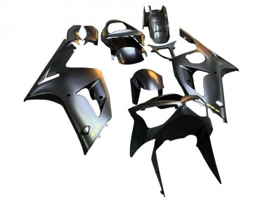 Matte Black Gold 636 2003-2004 Kawasaki ZX6R Motorcycle Fairings
