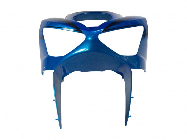 Blue White Red Shark 2003-2004 Kawasaki ZX6R Motorcycle Fairings