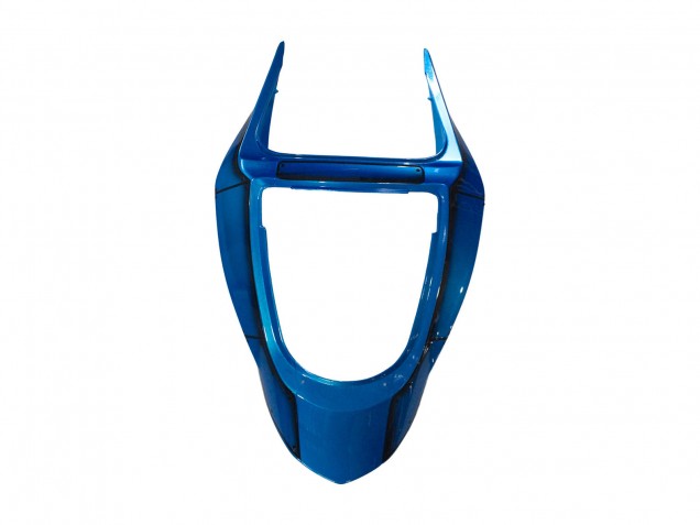 Blue White Red Shark 2003-2004 Kawasaki ZX6R Motorcycle Fairings