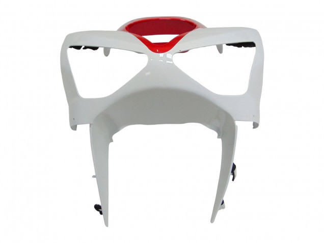 White Red 2003-2004 Kawasaki ZX6R Motorcycle Fairings