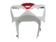 White Red 2003-2004 Kawasaki ZX6R Motorcycle Fairings