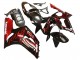 Glossy Black Red Flame 2003-2004 Kawasaki ZX6R Motorcycle Fairings