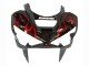 Glossy Black Red Flame 2003-2004 Kawasaki ZX6R Motorcycle Fairings