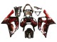 Glossy Black Red Flame 2003-2004 Kawasaki ZX6R Motorcycle Fairings