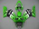 Green White Black Elf Bridgestone 2003-2004 Kawasaki ZX6R Motorcycle Fairings
