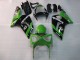 Green Black Elf Bridgestone 2003-2004 Kawasaki ZX6R Motorcycle Fairings