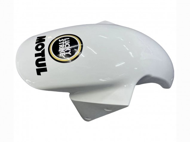White Black Motul Lucky Strike 2003-2004 Kawasaki ZX6R Motorcycle Fairings