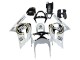 White Black Motul Lucky Strike 2003-2004 Kawasaki ZX6R Motorcycle Fairings