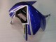 White Blue Red Fiat 2003-2004 Kawasaki ZX6R Motorcycle Fairings