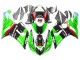 Green Red Black Elf 66 2005-2006 Kawasaki ZX6R Motorcycle Fairings