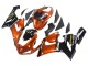 Orange Black 2005-2006 Kawasaki ZX6R Motorcycle Fairing