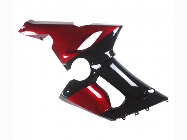 Red Glossy Black 2005-2006 Kawasaki ZX6R Motorcycle Fairing