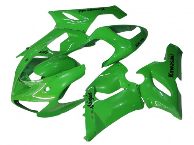 Green 2005-2006 Kawasaki ZX6R Motorcycle Fairings