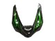 Glossy Black Green Flame 2005-2006 Kawasaki ZX6R Motorcycle Fairing