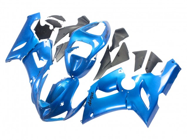 Glossy Blue 2005-2006 Kawasaki ZX6R Motorcycle Fairings