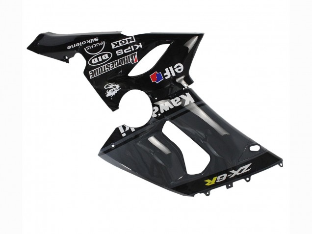 Dark Grey Black 2005-2006 Kawasaki ZX6R Motorcycle Fairings