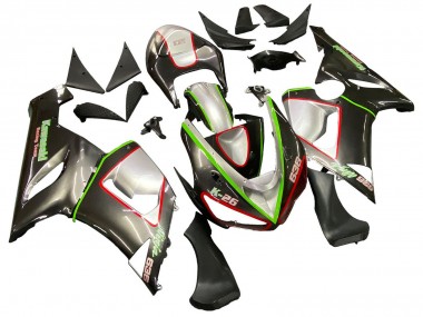 Black Silver Green Red K-26 2005-2006 Kawasaki ZX6R Motorcycle Fairings