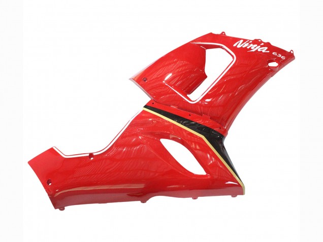 Red Yellow Black 2005-2006 Kawasaki ZX6R Motorcycle Fairings