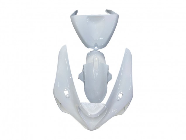 White 2005-2006 Kawasaki ZX6R Motorcycle Fairings
