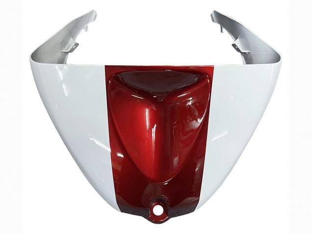 White Red 2005-2006 Kawasaki ZX6R Motorcycle Fairings