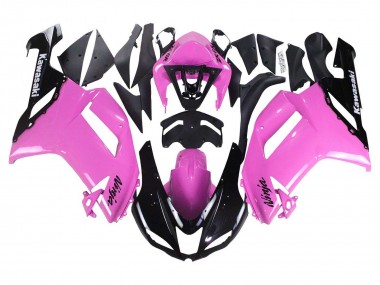 Black Pink Ninja 2007-2008 Kawasaki ZX6R Motorcycle Fairings