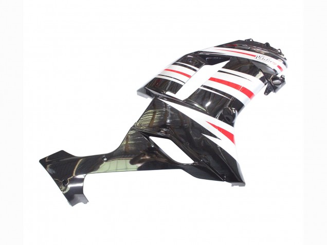 Black Silver Red Ninja 2007-2008 Kawasaki ZX6R Motorcycle Fairings