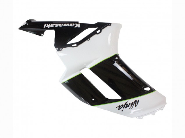 Black White Ninja 2007-2008 Kawasaki ZX6R Motorcycle Fairings