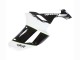 Black White Ninja 2007-2008 Kawasaki ZX6R Motorcycle Fairings
