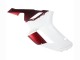 White Red 2007-2008 Kawasaki ZX6R Motorcycle Fairing