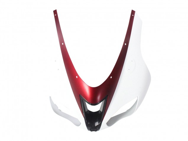 White Red 2007-2008 Kawasaki ZX6R Motorcycle Fairing