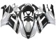 White Black 2007-2008 Kawasaki ZX6R Motorcycle Fairing