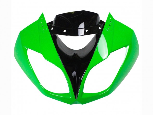Green Glossy Black 2009-2012 Kawasaki ZX6R Motorcycle Fairings