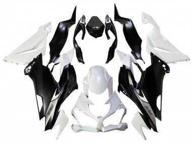 White Matte Black 2013-2018 Kawasaki ZX6R Bike Fairings