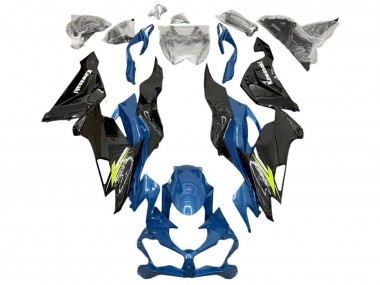 Blue Yellow White Glossy Black 2019-2022 Kawasaki ZX6R Motorcycle Fairings