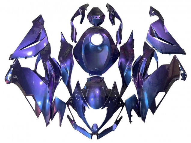 Purple Blue 2019-2022 Kawasaki ZX6R Motorcycle Fairings