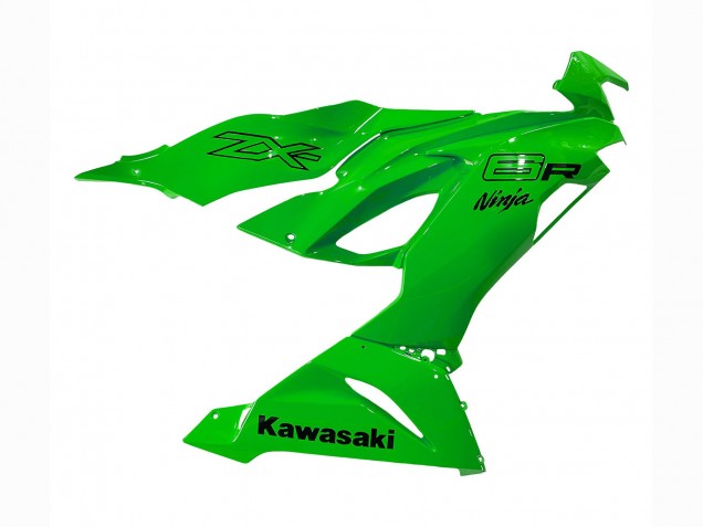 Green 2019-2022 Kawasaki ZX6R Motorcycle Fairings