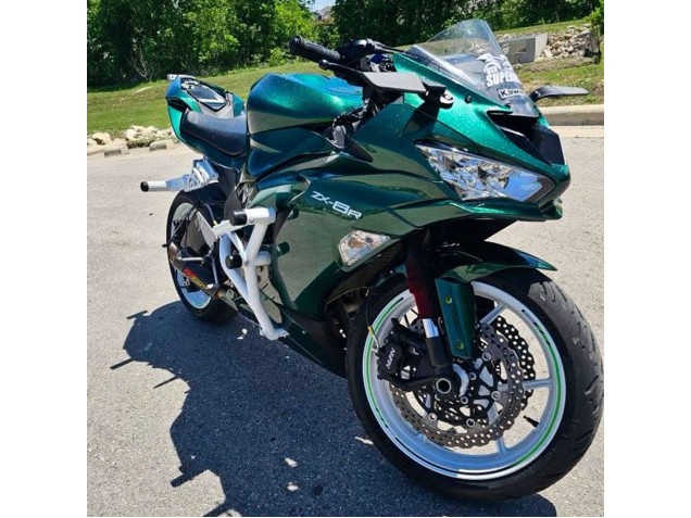 Dark Green 2019-2022 Kawasaki ZX6R Motorcycle Fairings