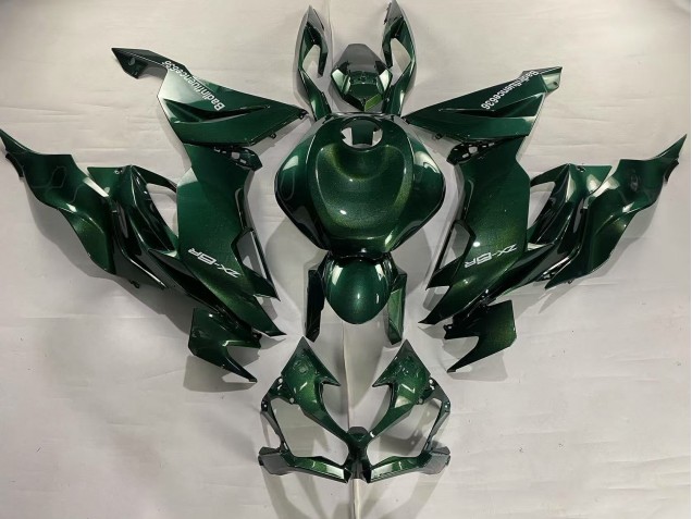 Dark Green 2019-2022 Kawasaki ZX6R Motorcycle Fairings