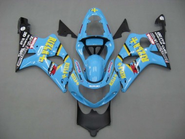 Light Blue Yellow Black Motul Rizla 2000-2002 Suzuki GSXR1000 Motorcycle Fairings