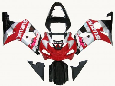 Red Silver White Black 2000-2002 Suzuki GSXR1000 Motorcycle Fairings