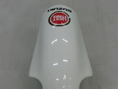 White Red Lucky Strike 2000-2002 Suzuki GSXR1000 Motorcycle Fairings