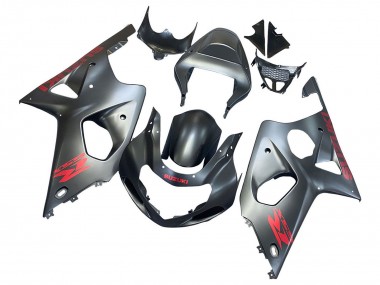 Matte Grey Red Decal 2000-2002 Suzuki GSXR1000 Motorcycle Fairings