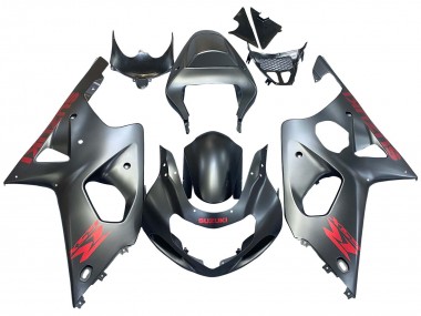 Matte Grey Red Decal 2000-2002 Suzuki GSXR1000 Motorcycle Fairings
