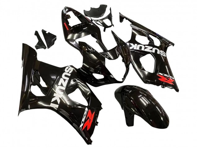 Glossy Black White Red Decals 2003-2004 Suzuki GSXR 1000 Motorcycle Fairings
