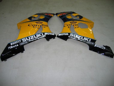 Yellow White Blue Black Corona 2003-2004 Suzuki GSXR 1000 Motorcycle Fairings