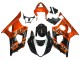 Burnt Orange Glossy Black 2003-2004 Suzuki GSXR 1000 Motorcycle Fairing