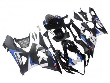 Black Blue White Motul 2005-2006 Suzuki GSXR 1000 Motorcycle Fairings