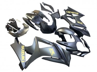 Matte Black Gold Decal 2007-2008 Suzuki GSXR 1000 Motorcycle Fairings