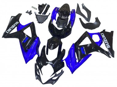 Blue Glossy Black 2007-2008 Suzuki GSXR 1000 Motorcycle Fairing Kits